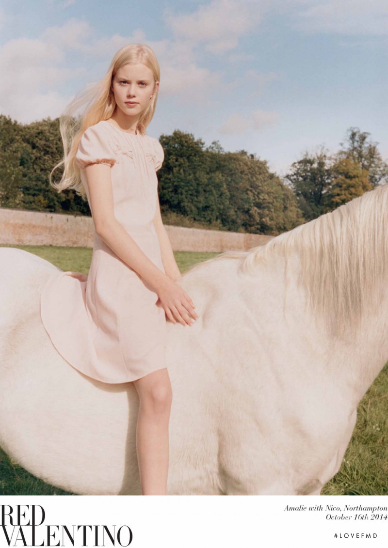 Amalie Schmidt featured in  the RED Valentino advertisement for Spring/Summer 2015