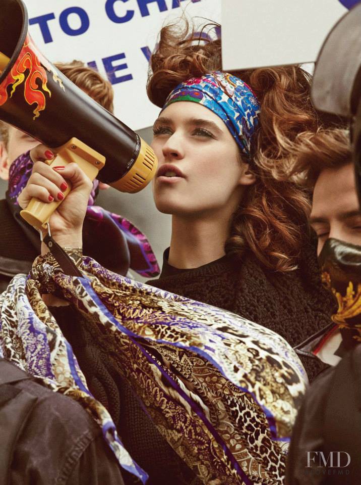 Manon Leloup featured in  the Just Cavalli advertisement for Autumn/Winter 2013