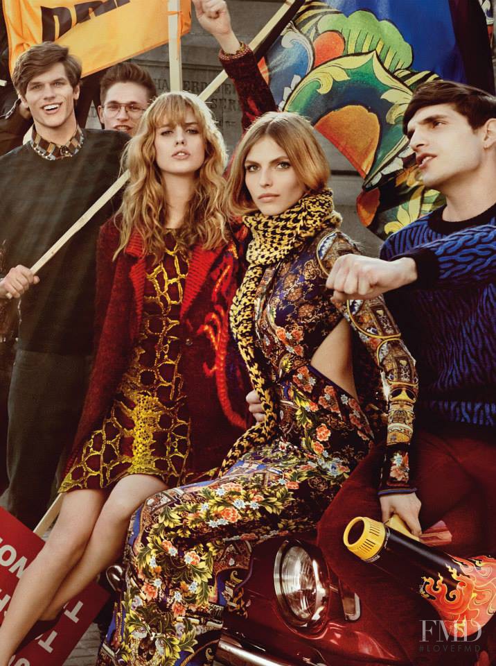 Julia Frauche featured in  the Just Cavalli advertisement for Autumn/Winter 2013