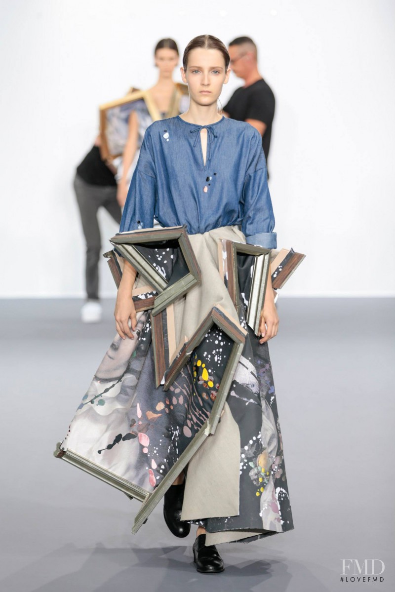 Yana Van Ginneken featured in  the Viktor & Rolf fashion show for Autumn/Winter 2015
