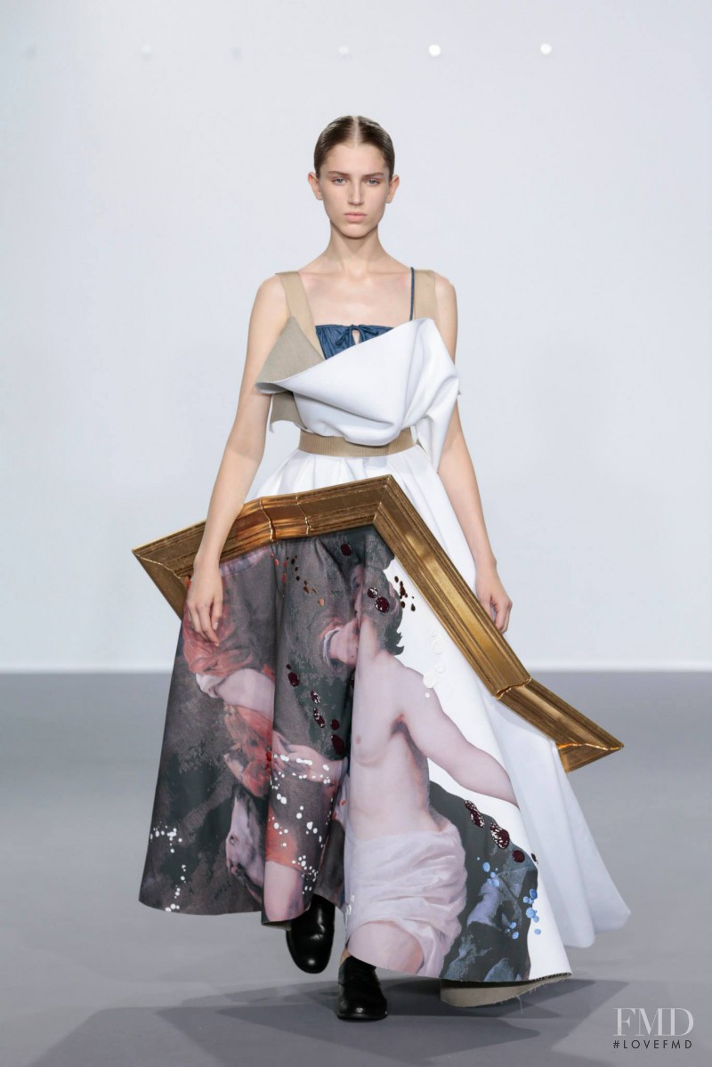 Sabina Lobova featured in  the Viktor & Rolf fashion show for Autumn/Winter 2015