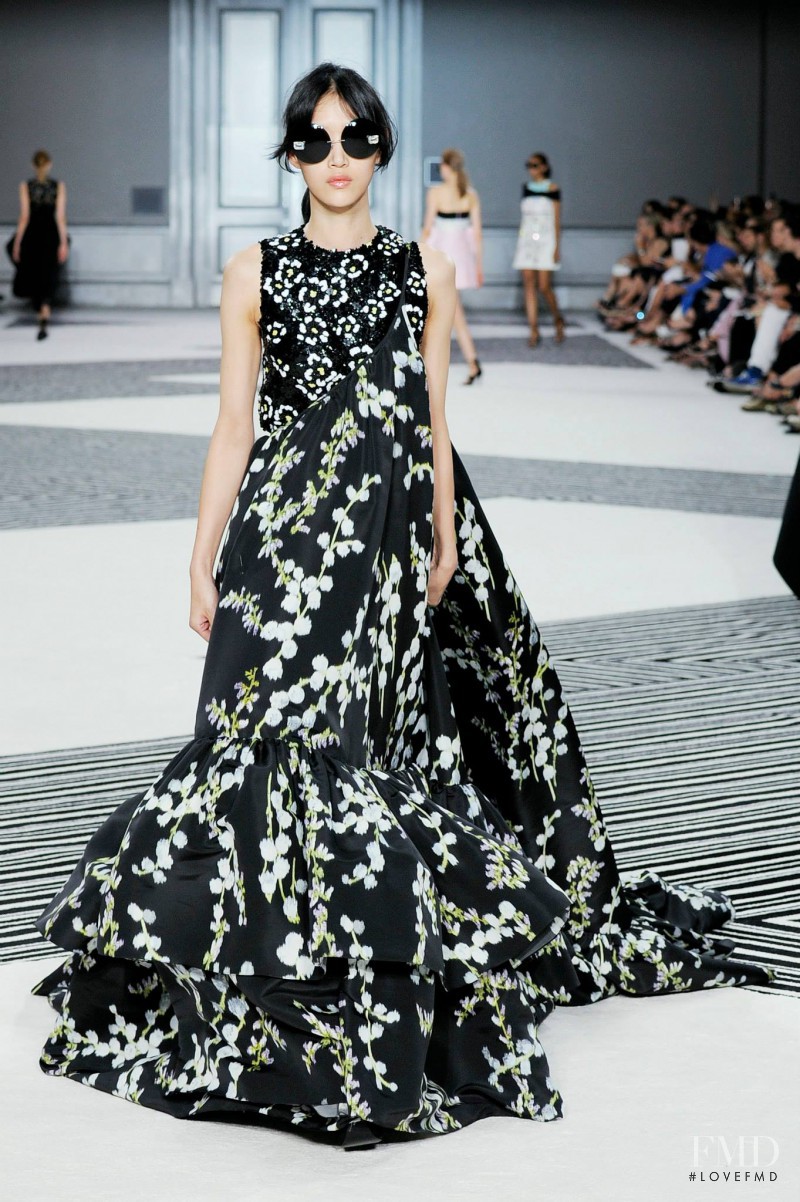 So Ra Choi featured in  the Giambattista Valli Haute Couture fashion show for Autumn/Winter 2015