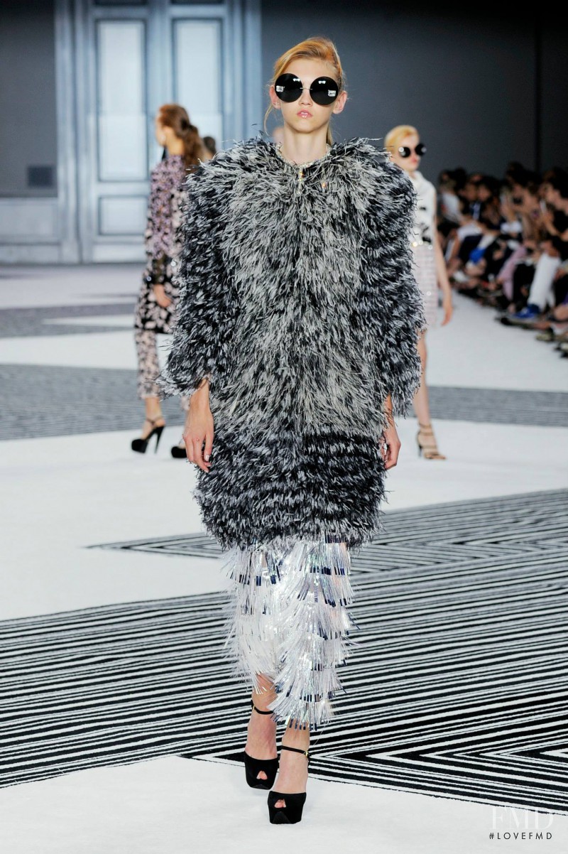 Molly Bair featured in  the Giambattista Valli Haute Couture fashion show for Autumn/Winter 2015