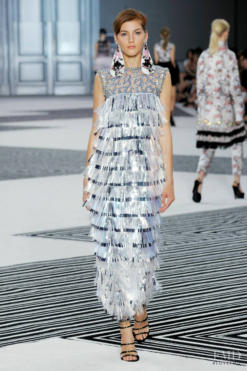 Valery Kaufman featured in  the Giambattista Valli Haute Couture fashion show for Autumn/Winter 2015