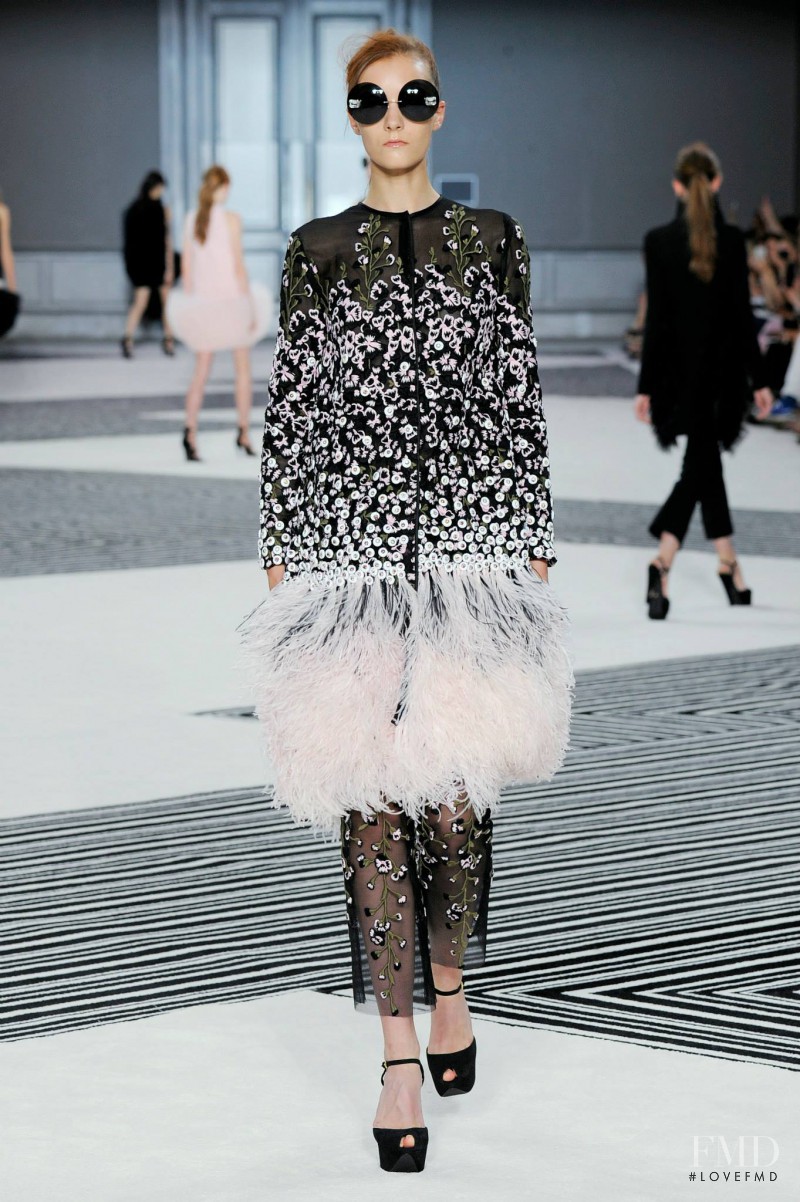 Irina Liss featured in  the Giambattista Valli Haute Couture fashion show for Autumn/Winter 2015