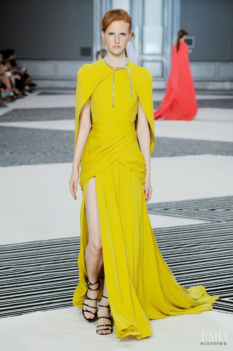 Magdalena Jasek featured in  the Giambattista Valli Haute Couture fashion show for Autumn/Winter 2015