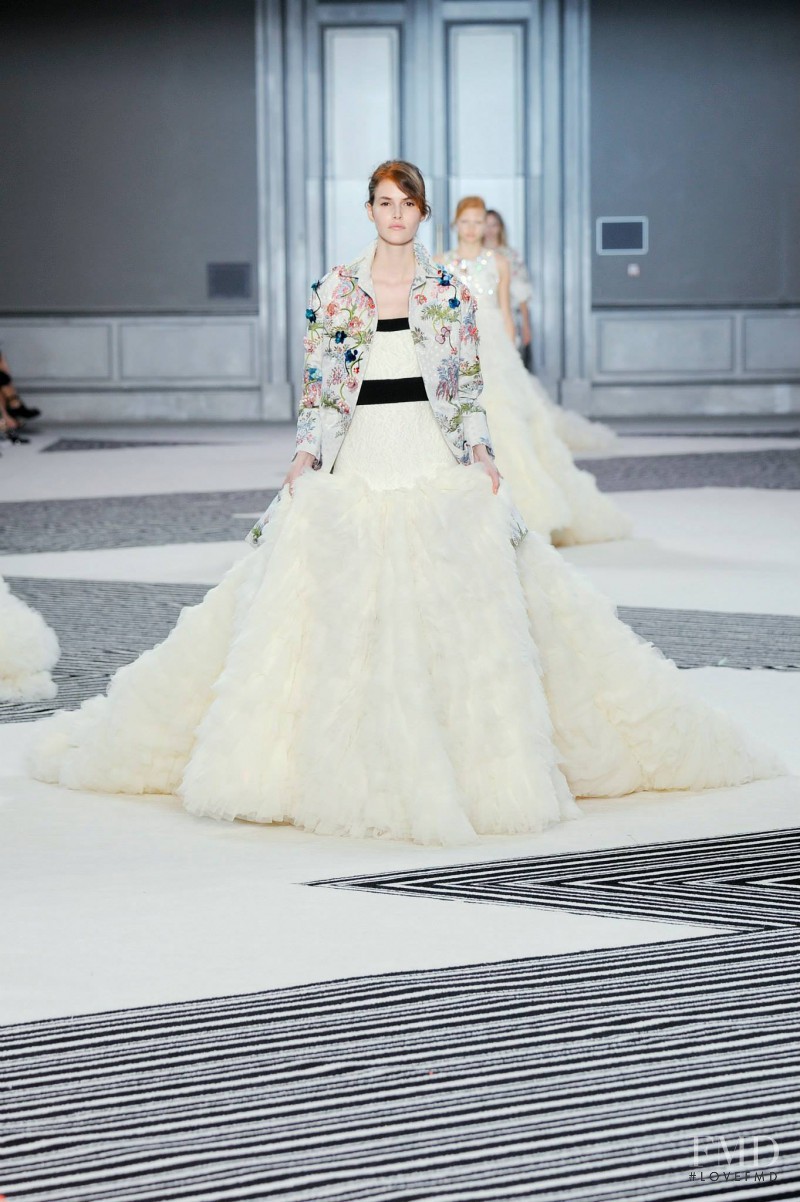 Vanessa Moody featured in  the Giambattista Valli Haute Couture fashion show for Autumn/Winter 2015