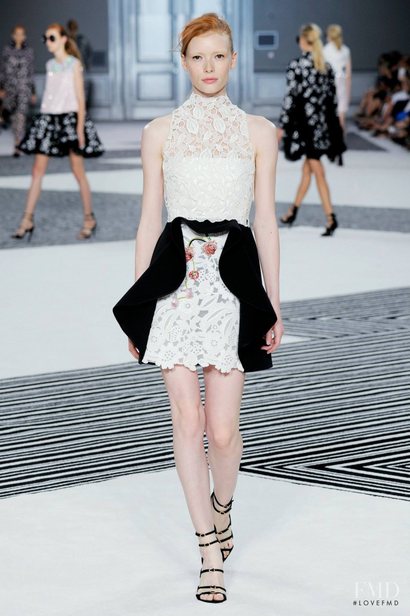 Julia Hafstrom featured in  the Giambattista Valli Haute Couture fashion show for Autumn/Winter 2015