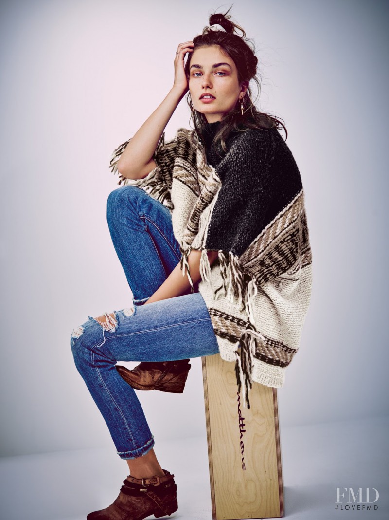 Andreea Diaconu featured in  the Free People catalogue for Spring/Summer 2015