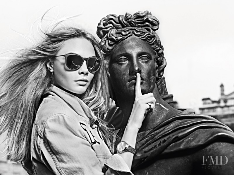 Cara Delevingne featured in  the Pepe Jeans London advertisement for Spring/Summer 2015
