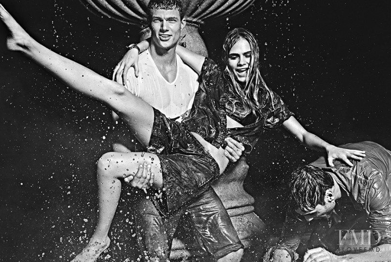 Cara Delevingne featured in  the Pepe Jeans London advertisement for Spring/Summer 2015