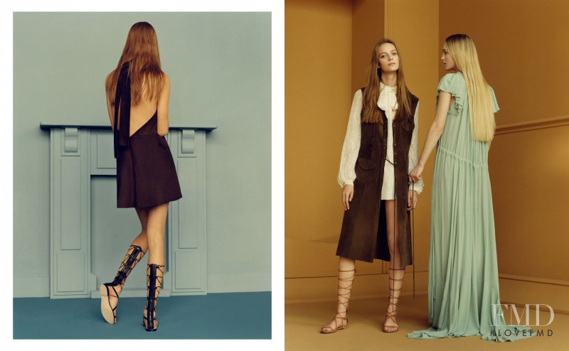 Ine Neefs featured in  the Zara advertisement for Spring/Summer 2015