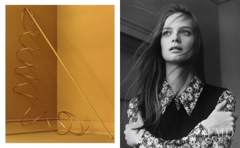 Ine Neefs featured in  the Zara advertisement for Spring/Summer 2015