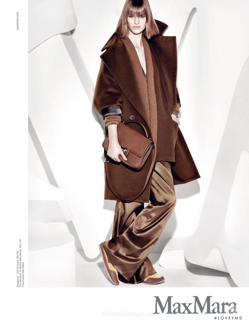 Ashleigh Good featured in  the Max Mara advertisement for Autumn/Winter 2013