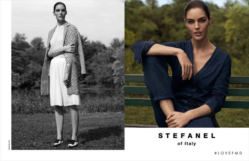 Hilary Rhoda featured in  the Stefanel advertisement for Spring/Summer 2015
