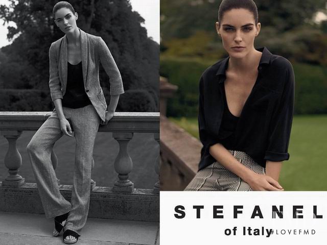 Hilary Rhoda featured in  the Stefanel advertisement for Spring/Summer 2015