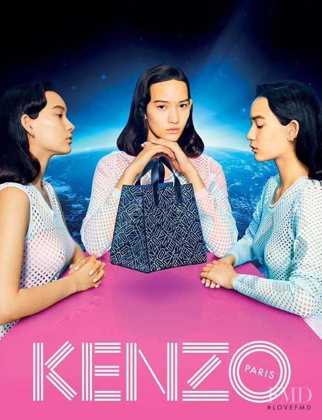 Mona Matsuoka featured in  the Kenzo advertisement for Spring/Summer 2015