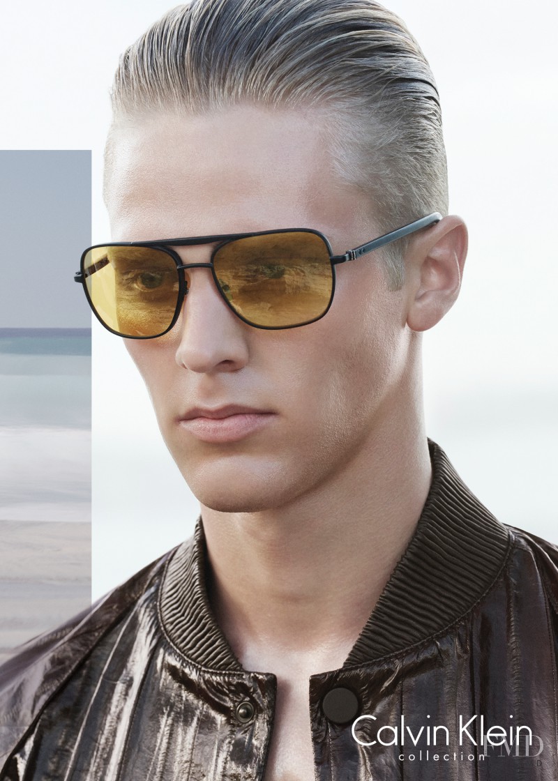 Clark Bockelman featured in  the Calvin Klein 205W39NYC advertisement for Spring/Summer 2015