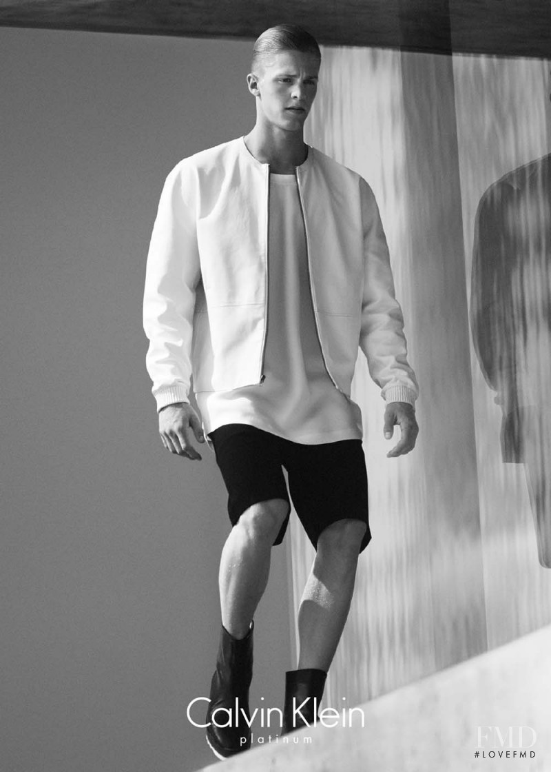 Clark Bockelman featured in  the CK Calvin Klein advertisement for Spring/Summer 2015