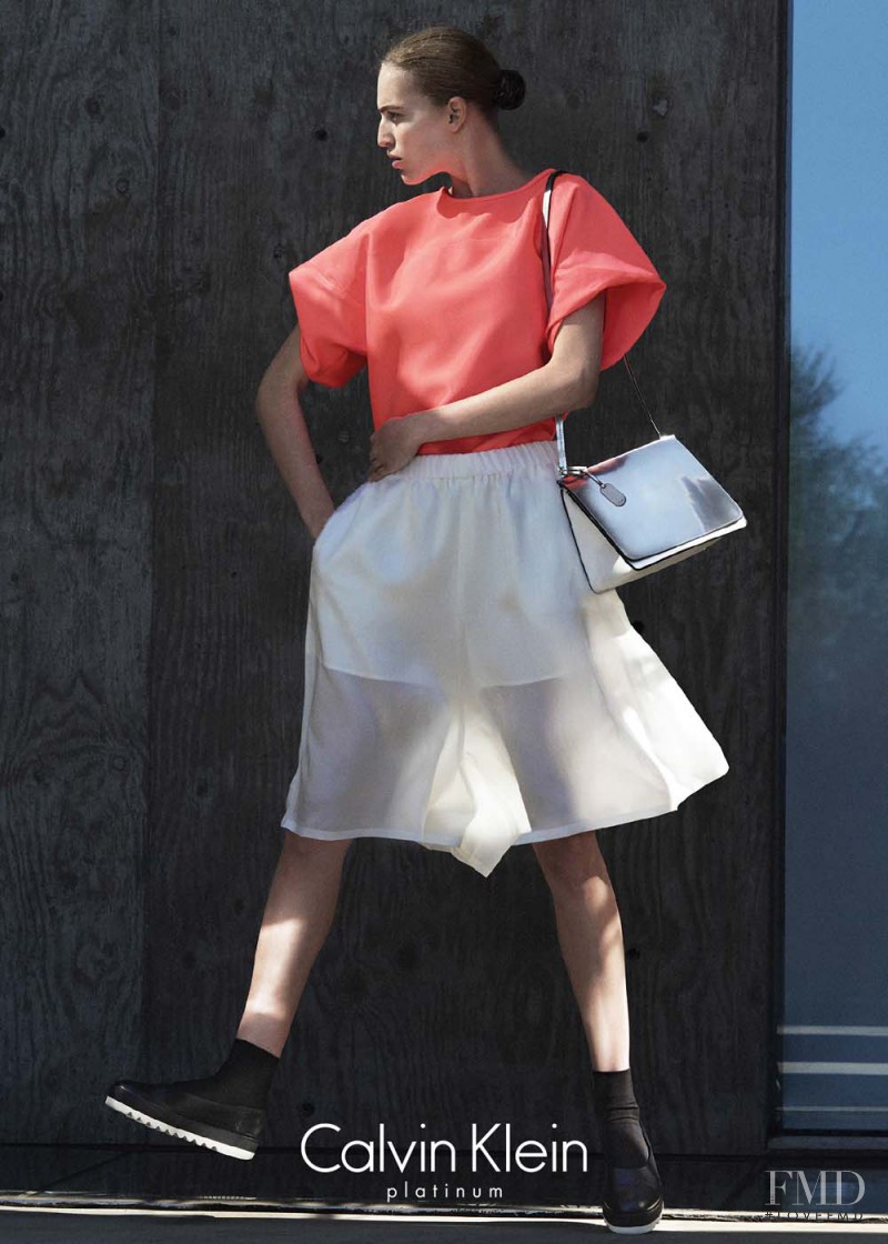 Vanessa Axente featured in  the CK Calvin Klein advertisement for Spring/Summer 2015