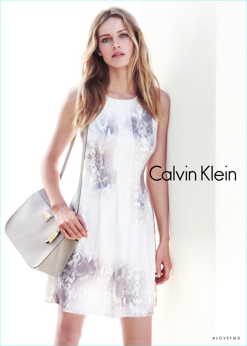 Edita Vilkeviciute featured in  the Calvin Klein White Label advertisement for Spring/Summer 2015