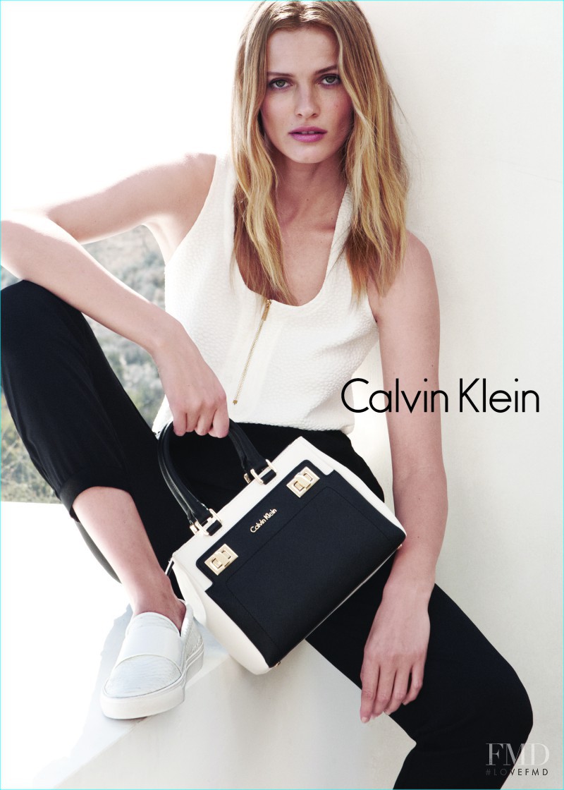 Edita Vilkeviciute featured in  the Calvin Klein White Label advertisement for Spring/Summer 2015