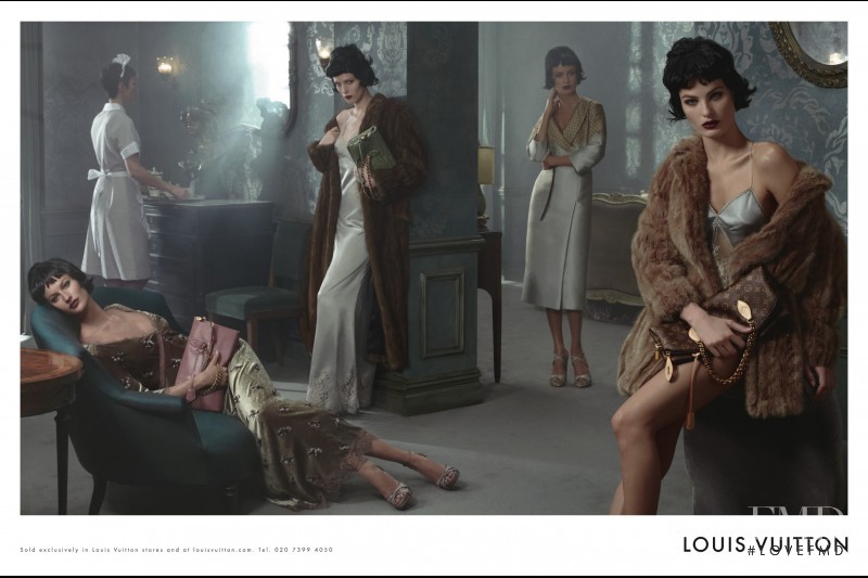 Carolyn Murphy featured in  the Louis Vuitton advertisement for Autumn/Winter 2013