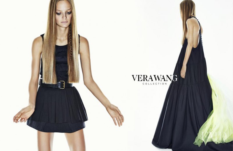 Ine Neefs featured in  the Vera Wang advertisement for Spring/Summer 2015