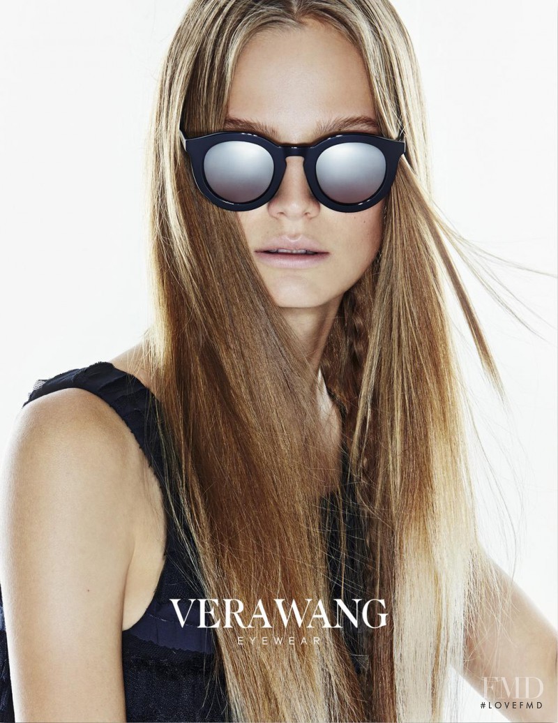 Ine Neefs featured in  the Vera Wang advertisement for Spring/Summer 2015