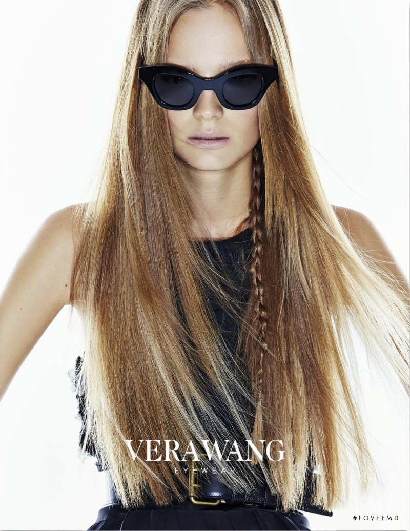 Ine Neefs featured in  the Vera Wang advertisement for Spring/Summer 2015