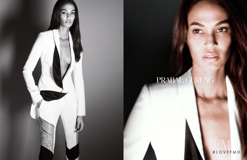 Joan Smalls featured in  the Prabal Gurung advertisement for Spring/Summer 2015