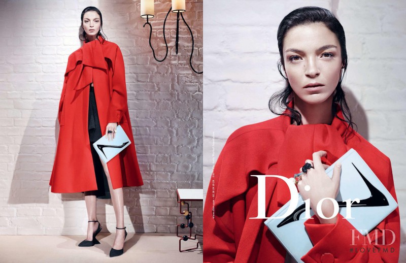 Mariacarla Boscono featured in  the Christian Dior advertisement for Autumn/Winter 2013