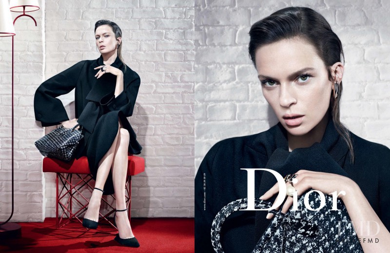 Elise Crombez featured in  the Christian Dior advertisement for Autumn/Winter 2013
