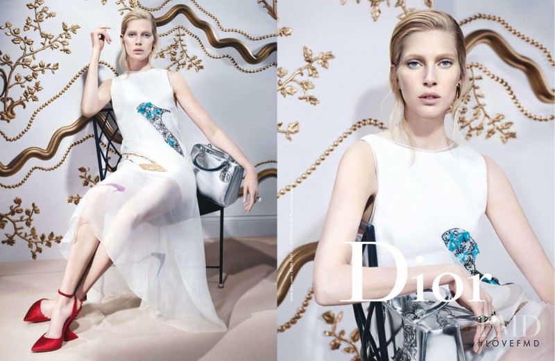 Iselin Steiro featured in  the Christian Dior advertisement for Autumn/Winter 2013