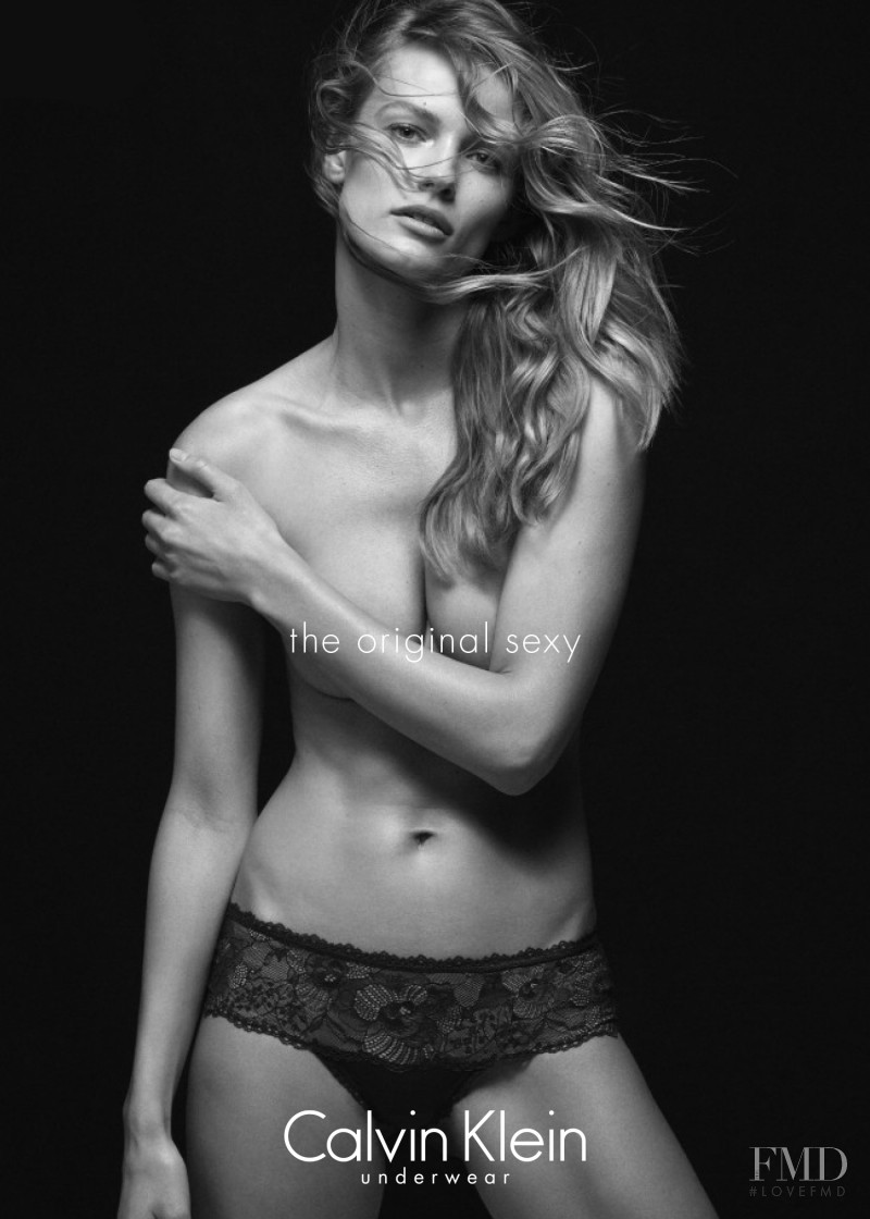 Edita Vilkeviciute featured in  the Calvin Klein Underwear advertisement for Autumn/Winter 2015