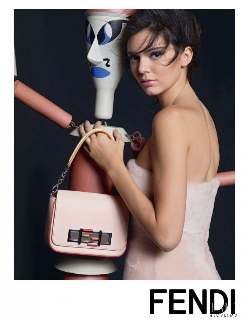 Kendall Jenner featured in  the Fendi advertisement for Autumn/Winter 2015