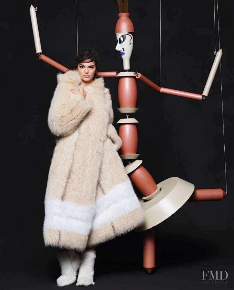 Kendall Jenner featured in  the Fendi advertisement for Autumn/Winter 2015