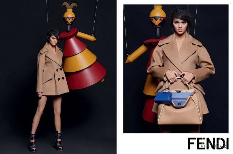 Kendall Jenner featured in  the Fendi advertisement for Autumn/Winter 2015