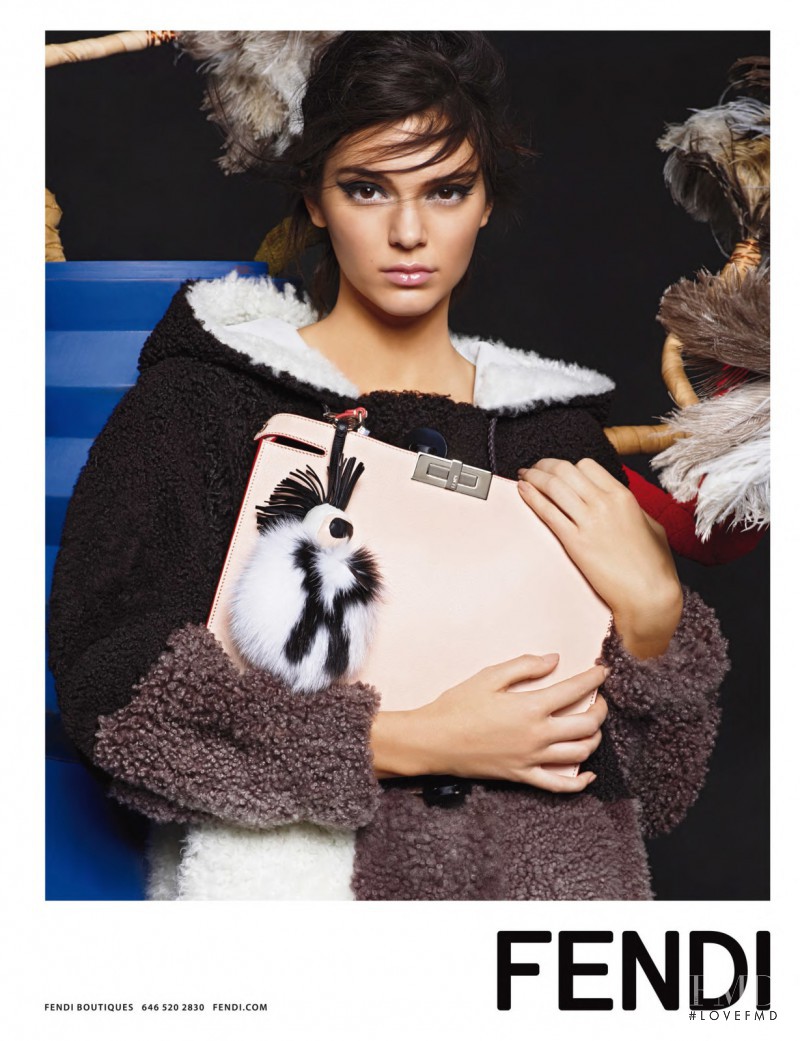 Kendall Jenner featured in  the Fendi advertisement for Autumn/Winter 2015