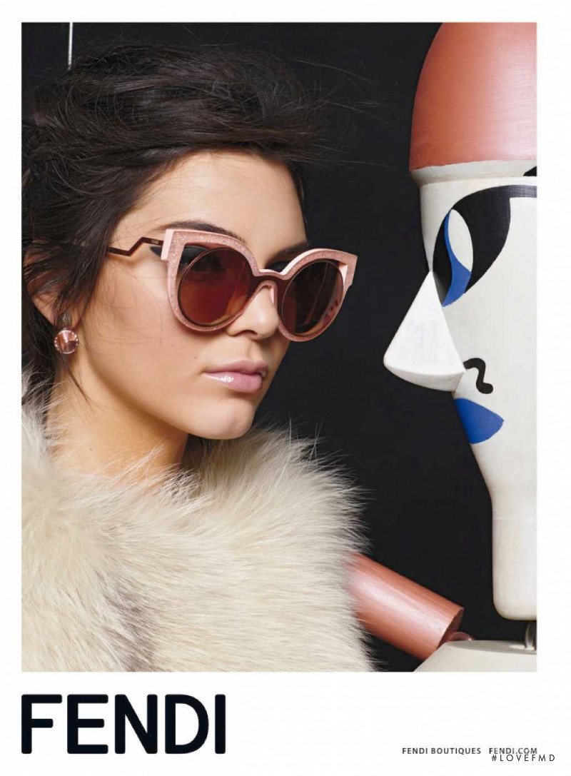 Kendall Jenner featured in  the Fendi advertisement for Autumn/Winter 2015