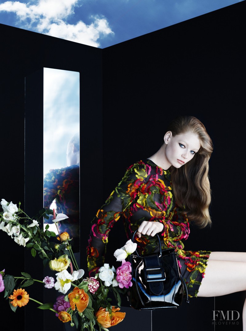 Hollie May Saker featured in  the Blumarine advertisement for Autumn/Winter 2015