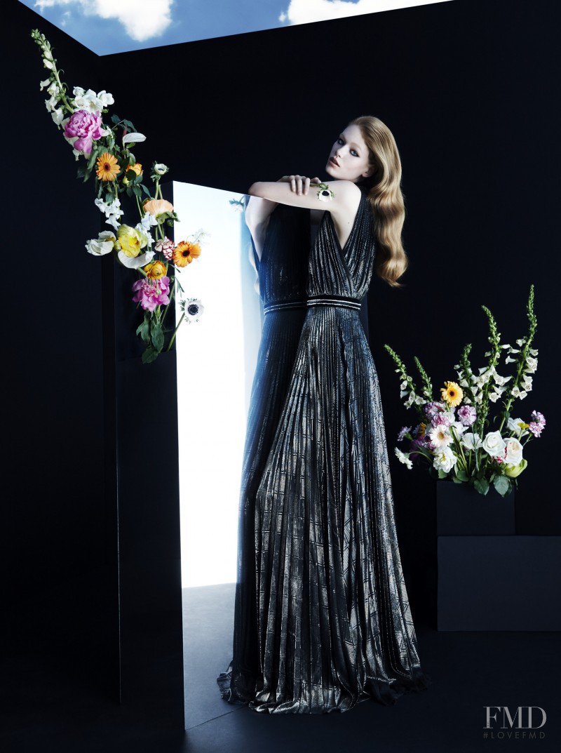 Hollie May Saker featured in  the Blumarine advertisement for Autumn/Winter 2015