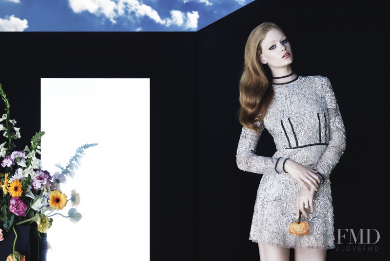 Hollie May Saker featured in  the Blumarine advertisement for Autumn/Winter 2015