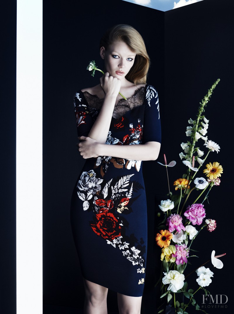 Hollie May Saker featured in  the Blumarine advertisement for Autumn/Winter 2015