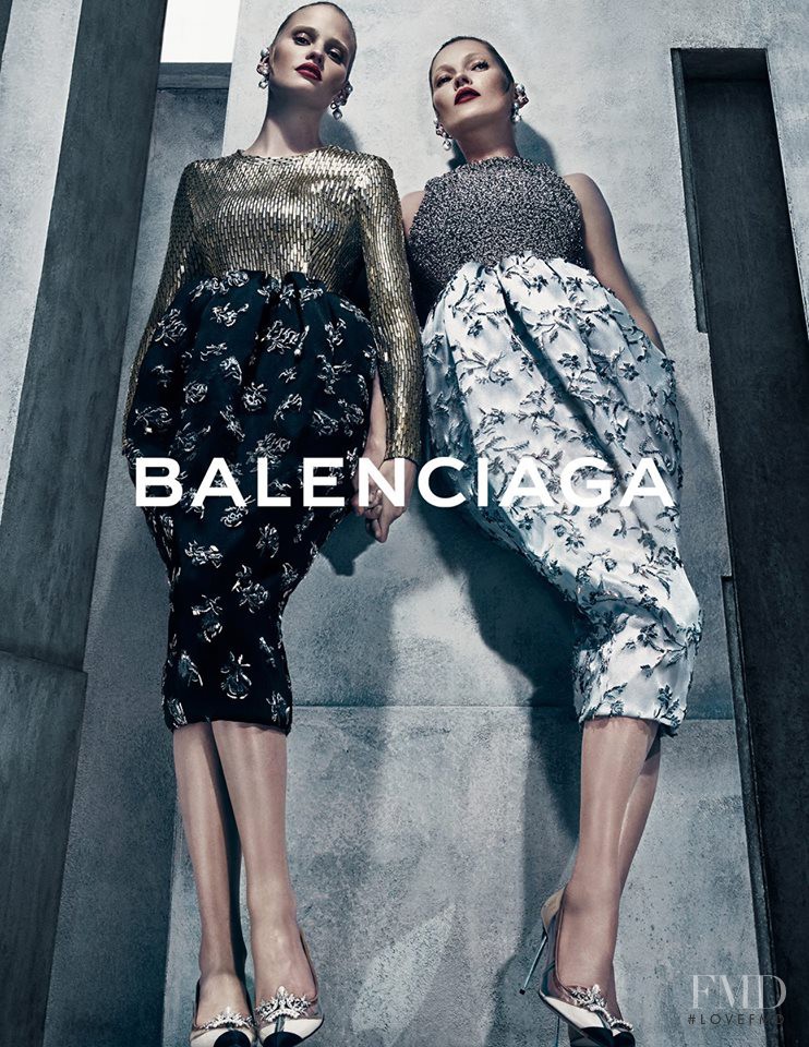 Kate Moss featured in  the Balenciaga advertisement for Autumn/Winter 2015