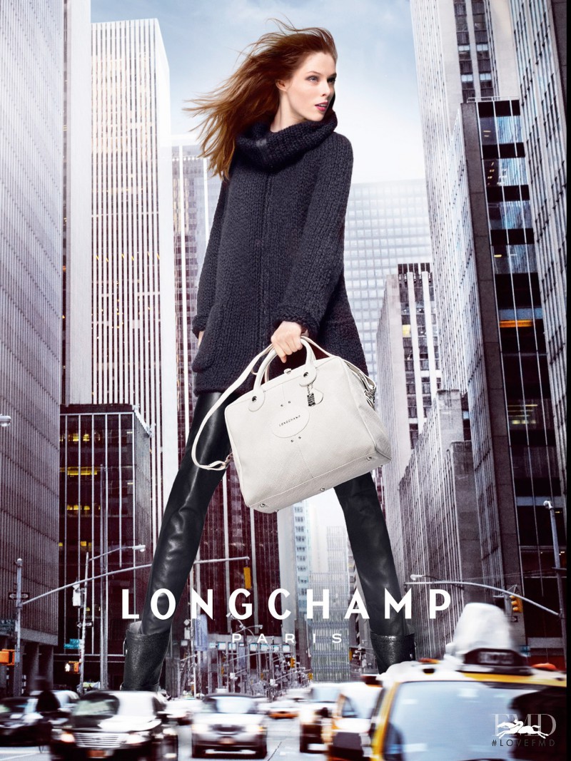 Coco Rocha featured in  the Longchamp advertisement for Autumn/Winter 2013