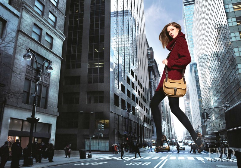 Coco Rocha featured in  the Longchamp advertisement for Autumn/Winter 2013