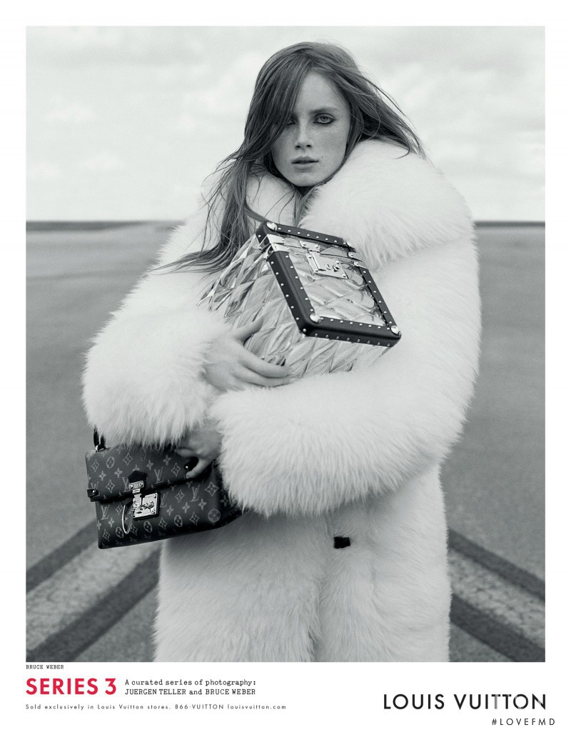 Rianne Van Rompaey featured in  the Louis Vuitton advertisement for Autumn/Winter 2015