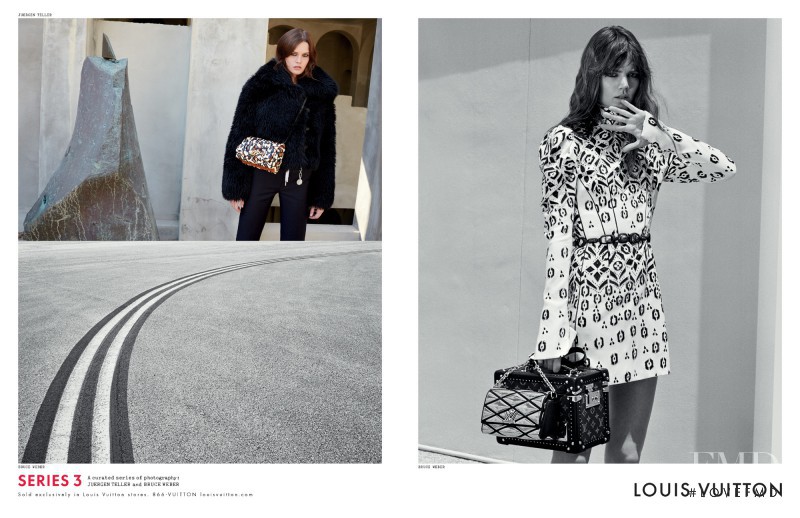Angel Rutledge featured in  the Louis Vuitton advertisement for Autumn/Winter 2015
