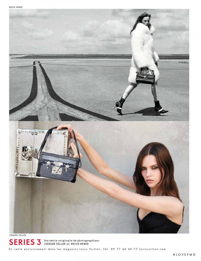 Angel Rutledge featured in  the Louis Vuitton advertisement for Autumn/Winter 2015